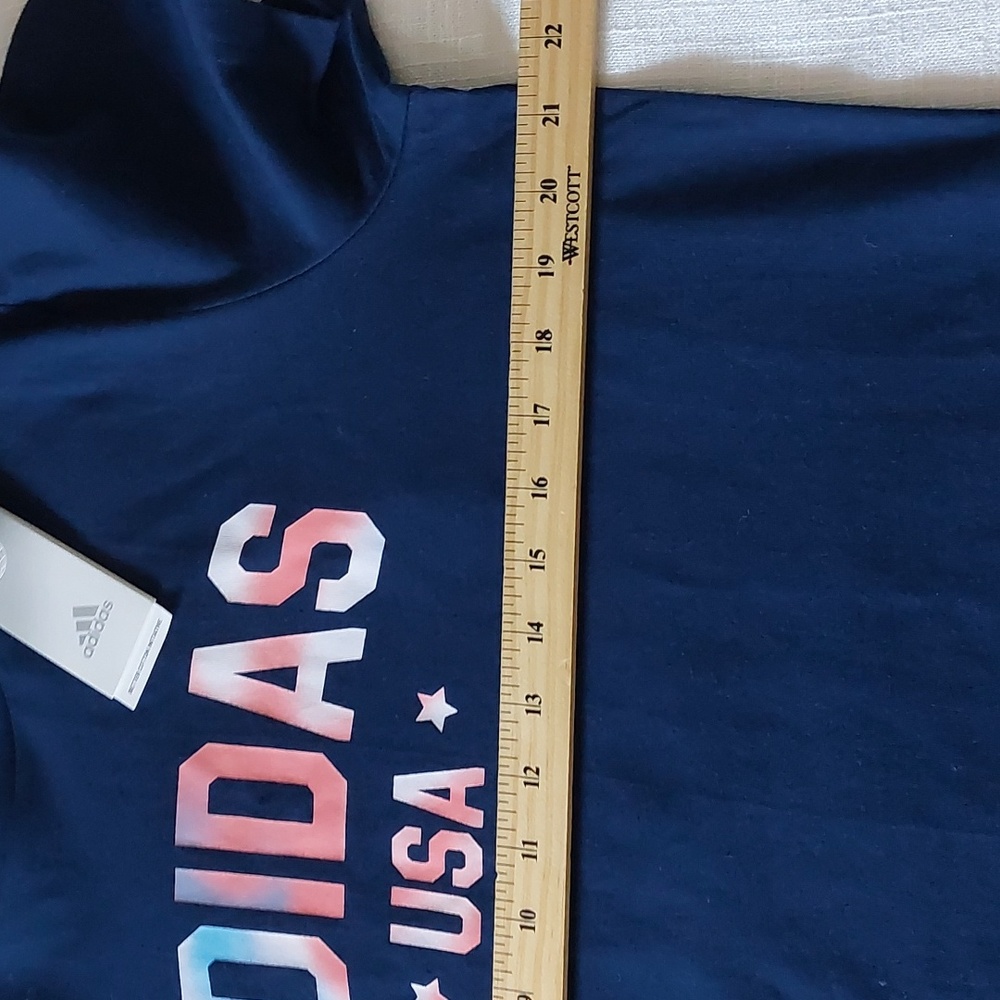 adidas usa Logo shirt Dress multi sport women's blue size M - Picture 5 of 8